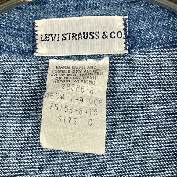 LEVI'S ORANGE TAB VINTAGE 70'S DENIM SINGLE BUTTON NOTCH COLLAR BLAZER JACKET - Picture 14 of 15